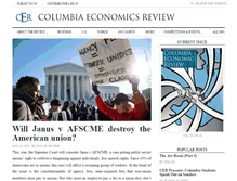 Tablet Screenshot of columbiaeconreview.com